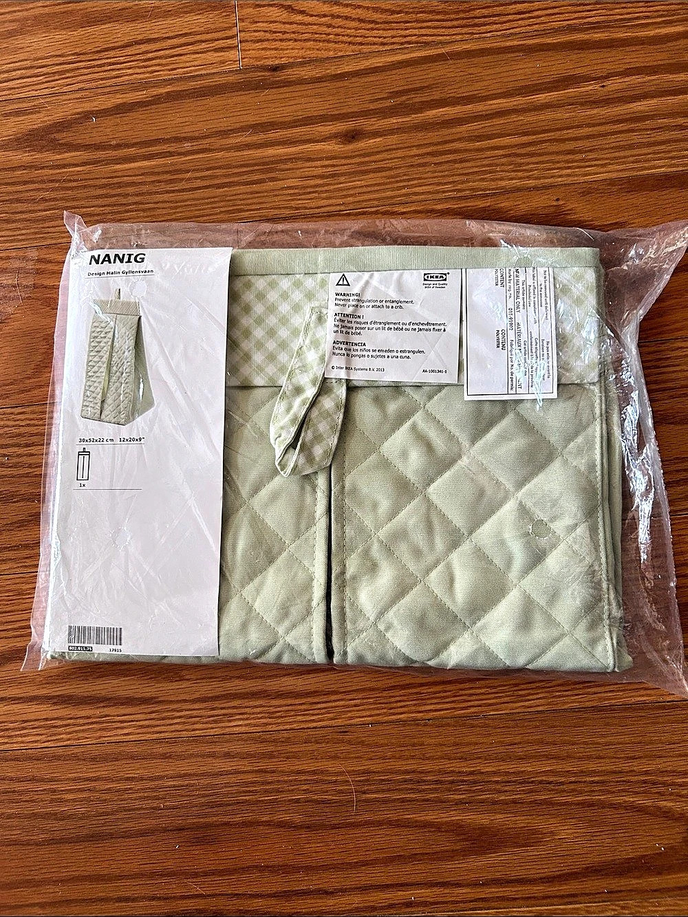 NANIG Quilted Diaper Stacker Storage Bag